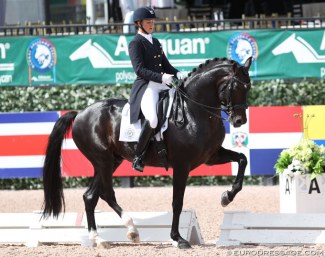 Adrienne Lyle and Salvino at the 2018 CDI 5* in Wellington :: Photo © Astrid Appels
