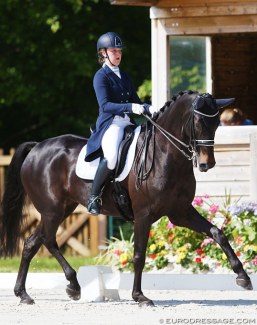Katelijne Maes on Ibou van de Kapelhof at the 2018 CDIO Compiègne :: Photo © Astrid Appels