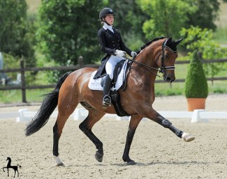 Felicitas Hendricks and Faible As at the 2018 CDI Leudelange :: Photo © Wegener
