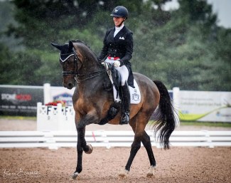 Megan Lane earned qualifying scores for the 2018 World Equestrian Games with Zodiac MW at the 2018 CDI Caledon :: Photo © Karie Elizebeth Photography