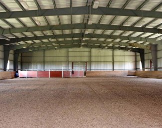 Indoor arena at Stalmare Farm