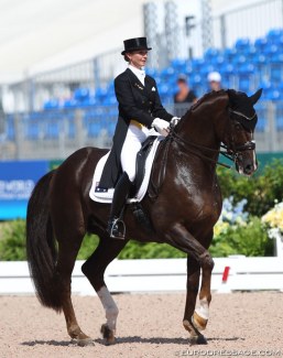 Kristy Oatley and Du Soleil at the 2018 World Equestrian Games :: Photo © Astrid Appels
