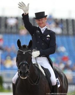 Brett Parbery and DP Weltmieser at the 2018 World Equestrian Games :: Photo © Astrid Appels