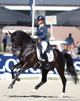 Governor wins silver at the 2018 World Young Horse Championships :: Photo © Astrid Appels