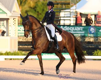 Kasey Perry-Glass and Gorklintgaards Dublet at the 2019 CDI-W Wellington :: Photo © Sue Stickle