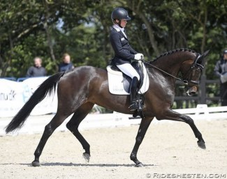 Helen Langehanenberg and Ascenzione at the 2019 Danish WCYH Selection Trial in Uggerhalne :: Photo © Ridehesten