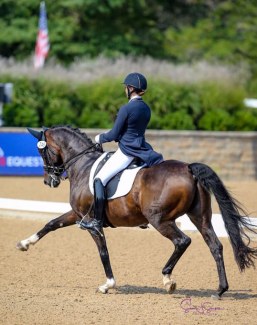 Jennifer Williams at the 2018 U.S. Dressage Championships :: Photo © Sue Stickle