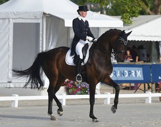 Mary Hanna and Syriana at the 2019 CDI Deauville :: Photo © Pixelsevents.com