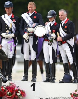 Great Britian winning the Nations Cup at the 2019 CDIO Compiegne :: Photo © Astrid Appels
