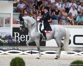Anna-Mengia Aerne-Caliezi and Rafaello va Bene at the 2018 CDIO Aachen :: Photo © Astrid Appels