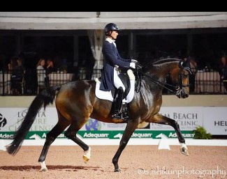Kelly Layne and Samhitas at the 2020 CDI-W Wellington :: Photo © Satomi Ishikuri
