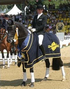Furst Heinrich at the 2003 World Young Horse Championships