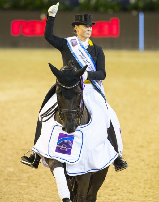 Isabell Werth and Weihegold win the 2018 World Cup qualifier in Amsterdam :: Photo © Digishots