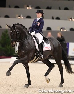 Beata Stremler and Rubicon D at the 2014 CDI-W 's Hertogenbosch :: Photo © Astrid Appels