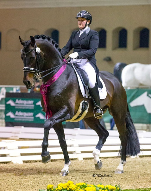 Sara Pocock and Connaisseur at the 2018 CDI-W Del Mar :: Photo © Terri Miller