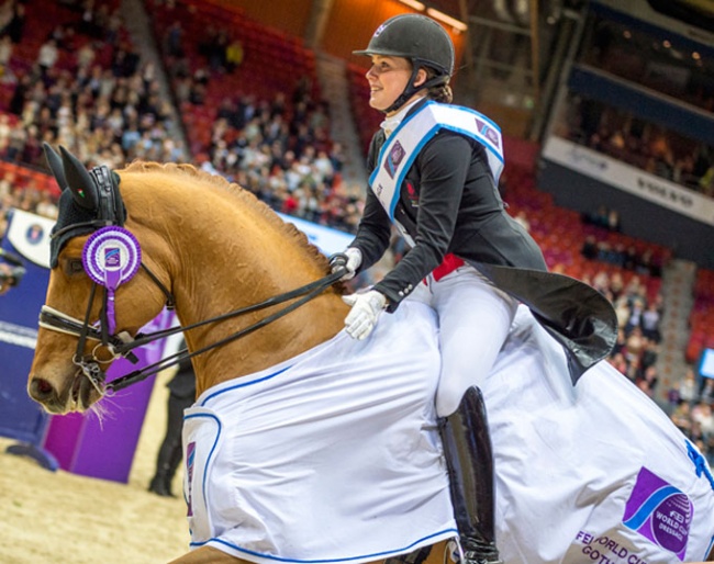 “That’s my boy!” Denmark’s Cathrine Dufour brought the crowd to their feet with a brilliant winning performance from her lovely gelding Atterupgaards Cassidy at the eighth leg of the World Cup Dressage 2017/2018 Western European League in Gothenburg