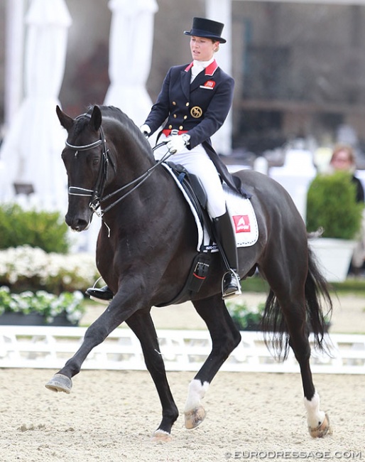 Laura Tomlinson and Capri Sonne JR will make their CDI Grand Prix debut at the 2018 Aachen Dressage Days :: Photo © Astrid Appels