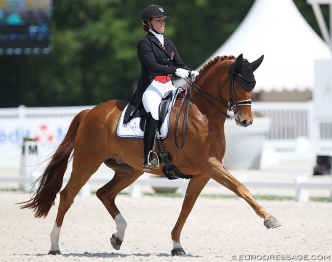 Cathrine Dufour and Cassidy Return as winning seniors to Compiègne, where they won their 2013 European Young Riders Champion's title :: Photo © Astrid Appels