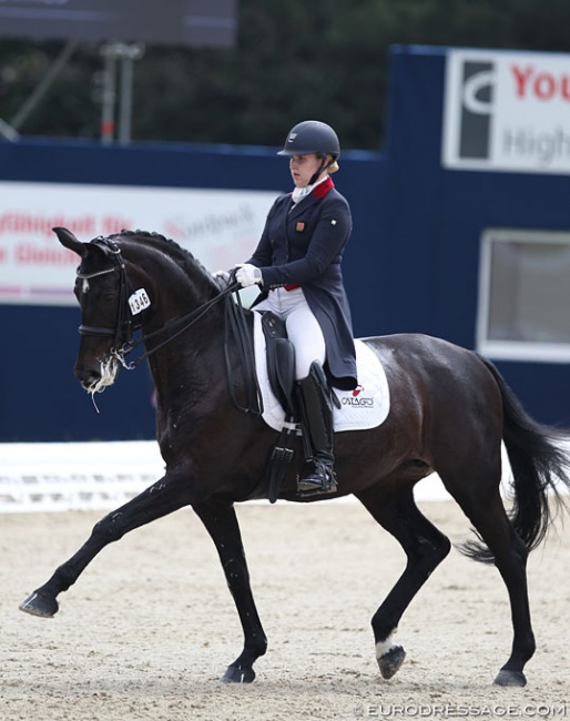 Charlotte Dicker and Sabatini at the 2018 CDIO-PJYR Hagen :: Photo © Astrid Appels