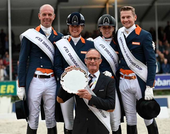 Dutch team with Minderhoud, Scholtens, Witte-Vrees and Gal win the 2018 CDIO Rotterdam :: Photo © CHIO.NL
