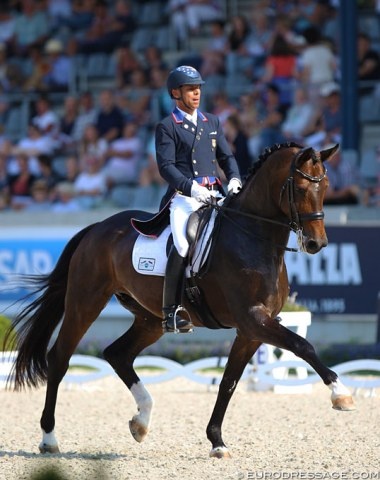 Steffen Peters and Rosamunde at the 2018 CDIO Aachen :: Photo © Astrid Appels