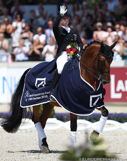 Isabell Werth and Emilio at the 2018 CDIO Aachen :: Photo © Astrid Appels