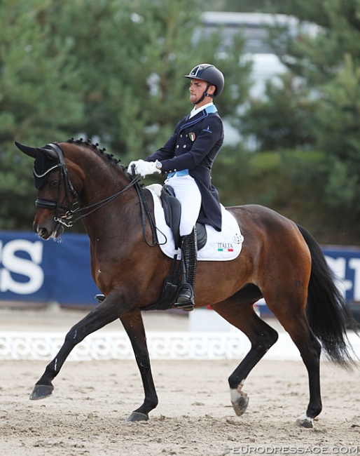 Filippo di Marco and Rockabella at the 2018 European Young Riders Championships :: Photo © Astrid Appels