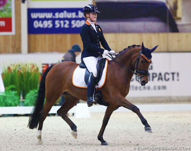 Sanne van der Pols and Orchid's Syria at the 2018 CDI Lier :: Photo © Astrid Appels