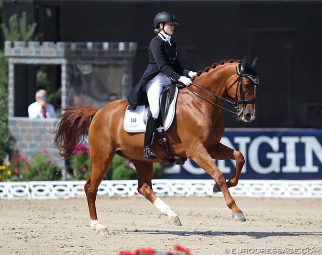 Ellen Linden Urnes and Fairy Tale at the 2018 European Junior Riders Championships :: Photo © Astrid Appels