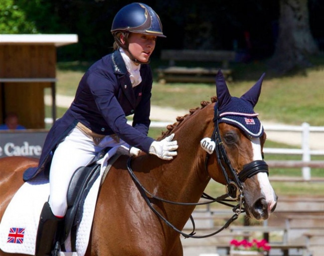 Victoria Maw and Bon Rouge at the 2015 CDI Pompadour