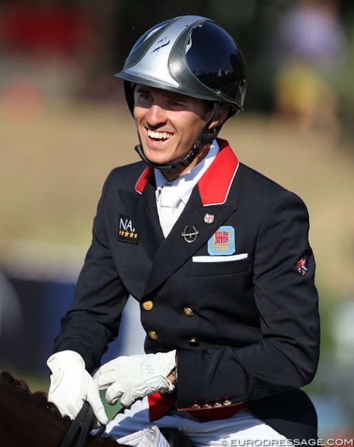 Alex Harrison at the 2018 European Young Riders Championships :: Photo © Astrid Appels