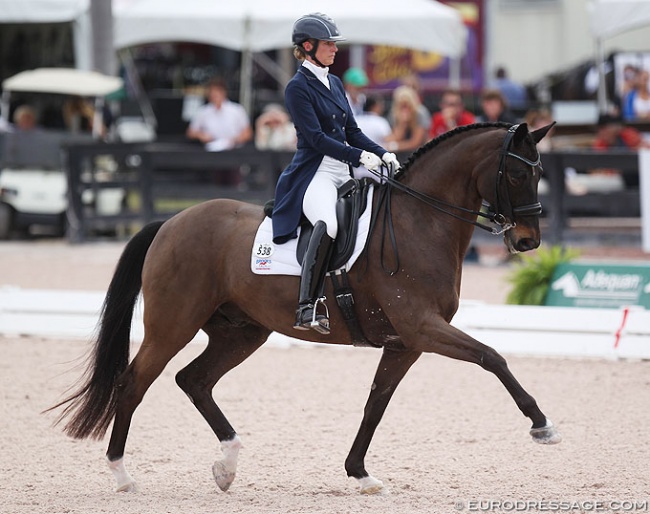 Tina Irwin and Laurencio at the 2019 CDI 5* Wellington :: Photo © Astrid Appels
