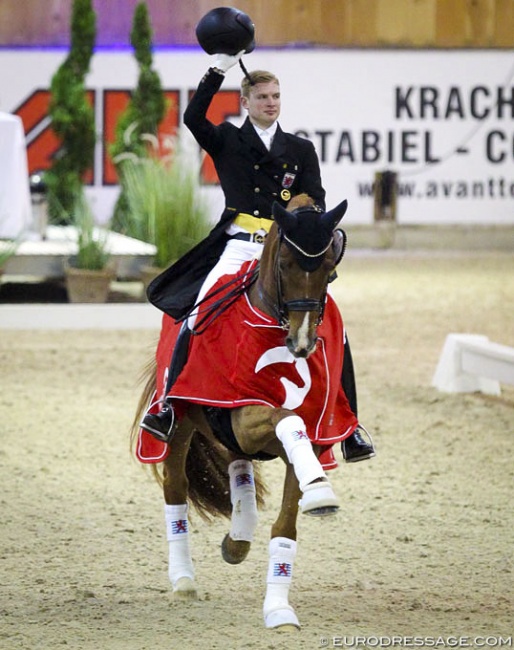 Nicolas Wagner and Quater Back Junior Win the Grand Prix and Special at the 2019 CDI Lier :: Photo © Astrid Appels