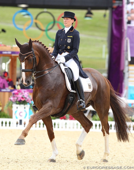 Anabel Balkenhol and Dablino at the 2012 Olympic Games :: Photo © Astrid Appels