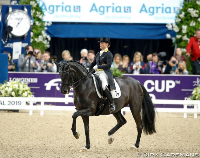 Isabell Werth wins the 2019 World Cup Finals in Gothenburg :: Photo © Dirk Caremans