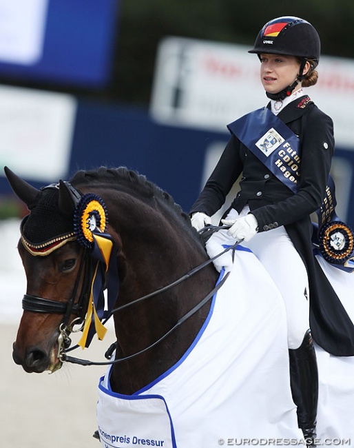 Lucie-Anouk Baumgürtel and Sweetheart at the 2019 CDIO-J Hagen :: Photo © Astrid Appels