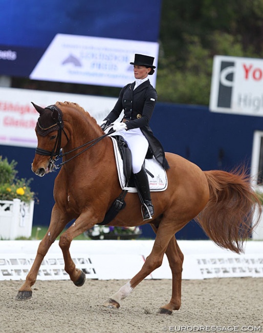 Jessica Süss and Duisenberg in the Louisdor Cup Qualifier at the 2019 CDI Hagen :: Photo © Astrid Appels
