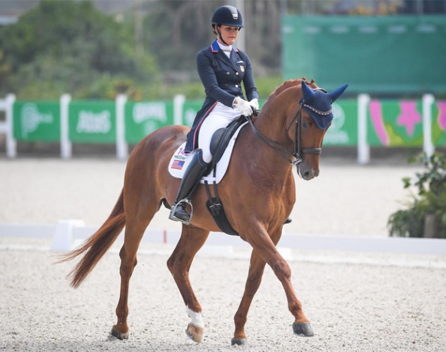 Sarah Lockman and First Apple at the 2019 Pan American Games :: Photo © Taylor Pence