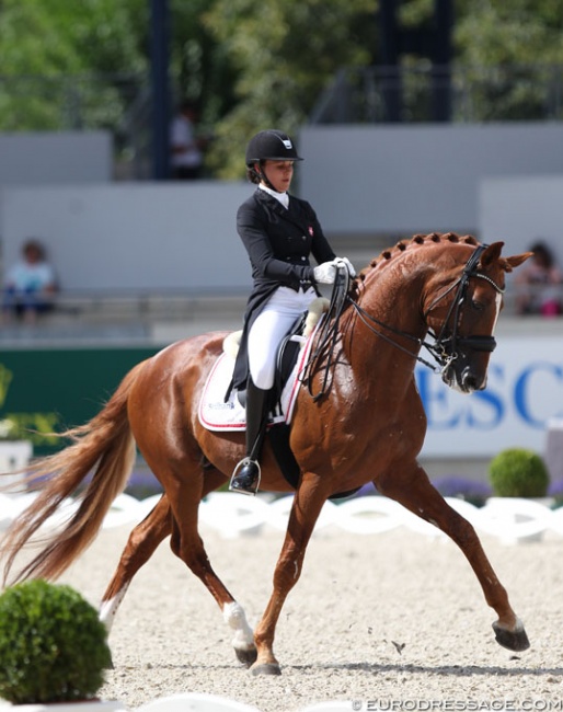 Victoria Vallentin and Ludwig der Sonnenkönig at the 2018 CDIO Aachen :: Photo © Astrid Appels