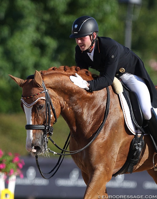 Raphael Netz and Lacoste at the 2019 European Under 25 Championships in San Giovanni in Marignano, Italy :: Photo © Astrid Appels