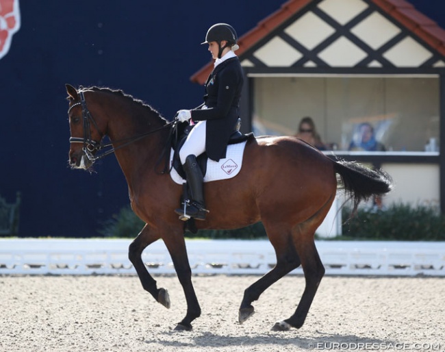 South African Gretha Ferreira on Lertevangs Lavinia at the 2019 CDI Hagen :: Photo © Astrid Appels
