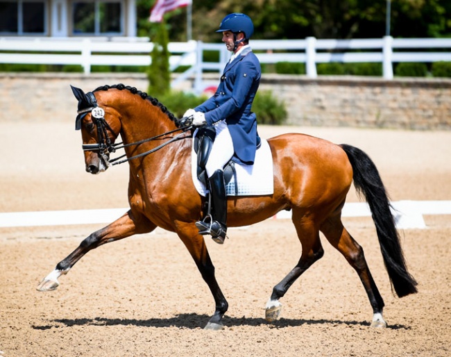 Nick Wagman and Don John at the 2019 U.S. Dressage Championships :: Photo © Andrea Evans