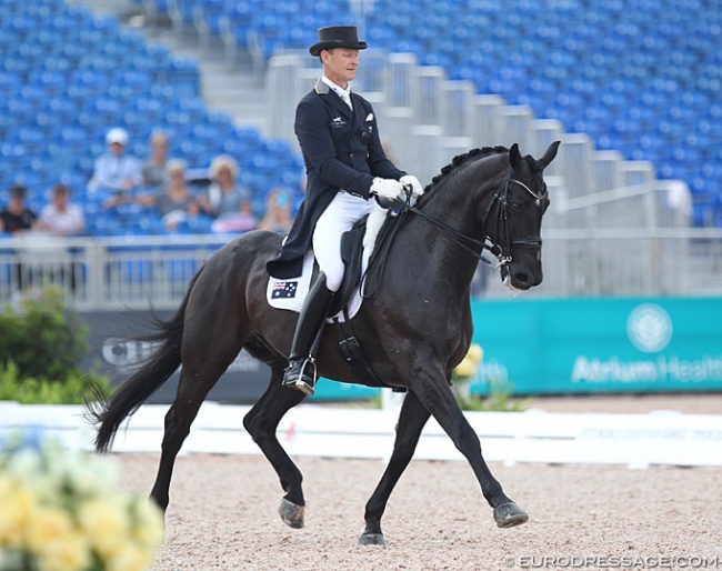 Brett Parbery and DP Weltmieser at the 2018 World Equestrian Games in Tryon :: Photo © Astrid Appels