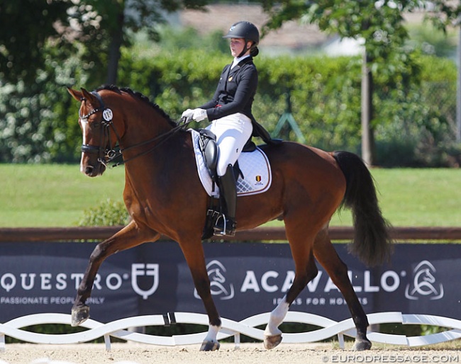 Kayleigh Buelens and Fifty Ways to Victory at the 2019 European Young Riders Championships in San Giovanni in Marignano, Italy :: Photo © Astrid Appels