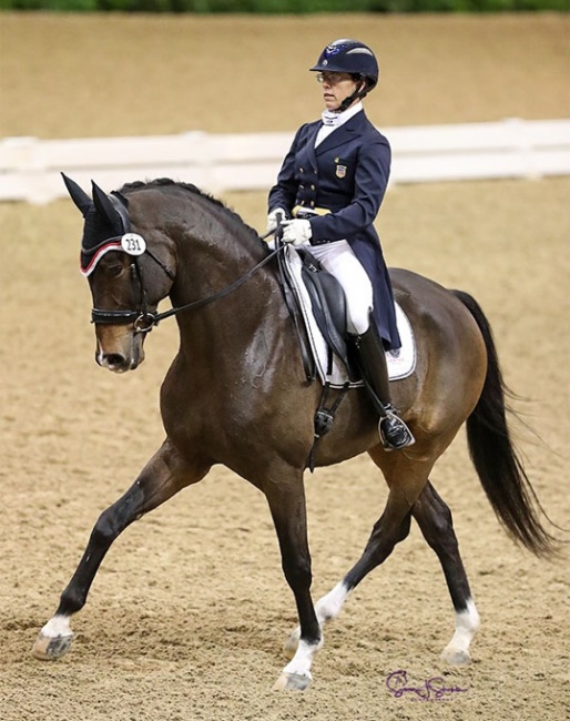 Heather Mason and RTF Lincoln claimed victory on the first day of the 2019 US Dressage Finals :: Photo © Sue Stickle