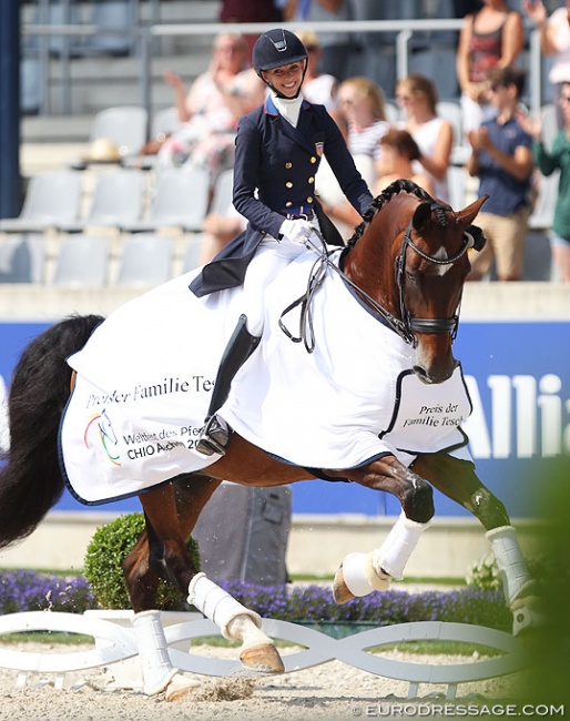 Laura Graves and Verdades beat the world's best twice: in 2017 and 2018 at the CDIO Aachen :: Photo © Astrid Appels