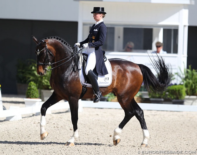 Fabienne Lutkemeier and Capo at the 2018 CDI Aachen Dressage Days :: Photo © Astrid Appels