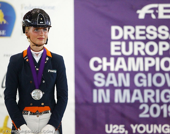 Kimberly Pap at the 2019 European Young Riders Championships :: Photo © Astrid Appels