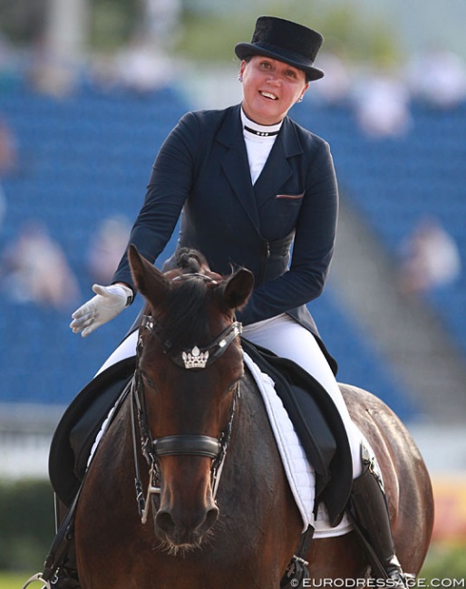 Inessa Merkulova and Mister X at the 2015 European Championships :: Photo © Astrid Appels