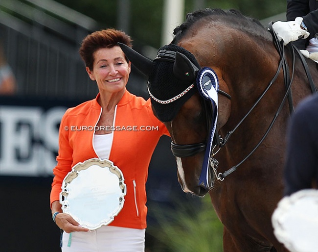 Kristin G Andresen and Hesselhoj Donkey Boy at the 2019 World Young Horse Championships :: Photo © Astrid Appels